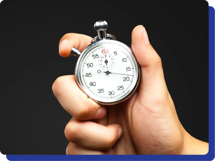 Careers in Kodiak, AK at Midtown Auto Repair Services. Hand holding a silver stopwatch against a black background.