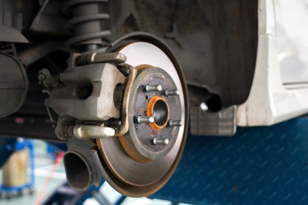 Brake Repair in Kodiak, AK At Midtown Auto Repair Services. Close-up view of a vehicle brake system during repair